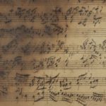 Blatt aus Sammelband mit utographen Fragmenten von Werken Händels